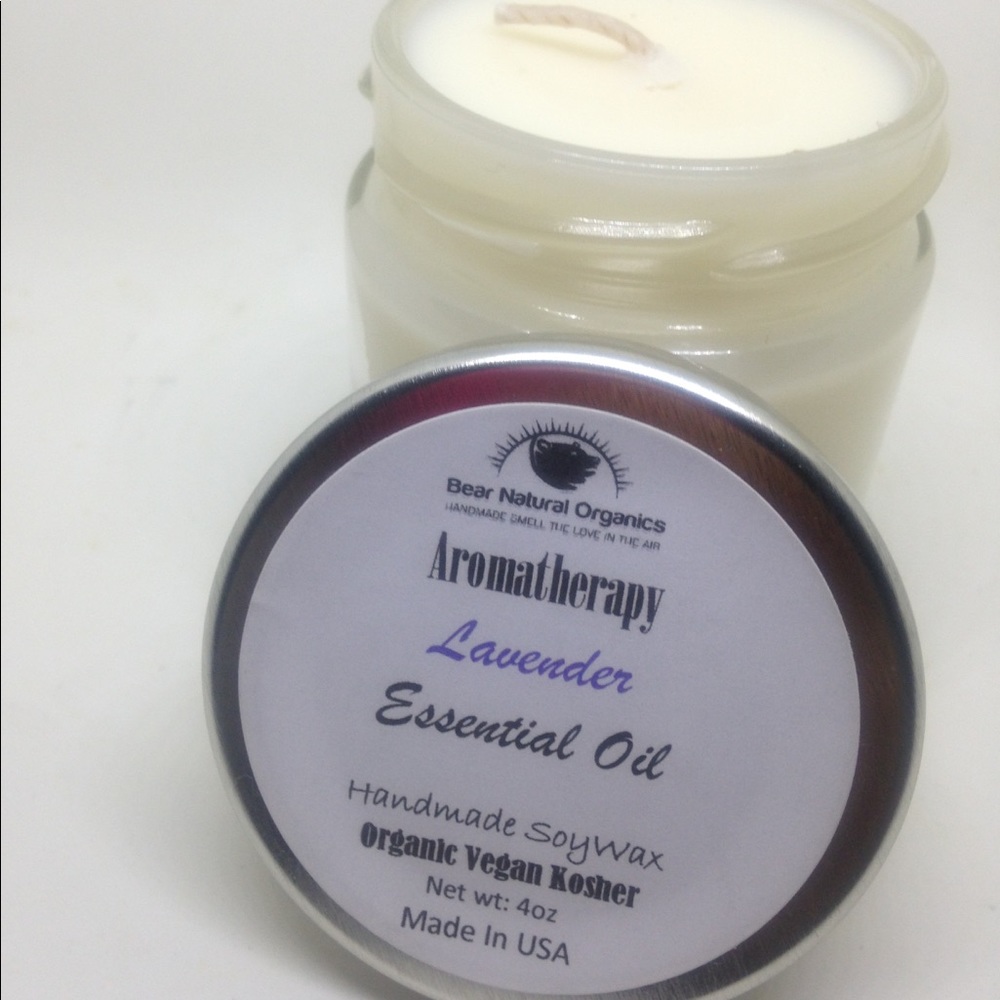 Lavender essential oil Soy Wax 4 oz candle